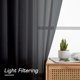 thumbnail image 3 of Cortinas Simplebrand 160 cm Negro 2 Paneles con Bolsillo para Barra, 3 of 8