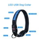 thumbnail image 5 of Collar Luz LED 3 modos Luz carga USB Perros Gatos Talla S Azul, 5 of 7