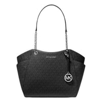 Cartera Michael Kors Tote Jet Set Travel De Piel G, Negro
