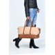 thumbnail image 5 of Bolso Sharo Classic Leather Weekender Duffle Lona Beige y Cuero Genuino, 5 of 13