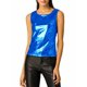 thumbnail image 2 of INSPIRE CHIC Top de Tirantes Metálico para Mujer Fiesta de Club de Halloween Brillante y Reluciente Cami Holográfico S Azul, 2 of 8