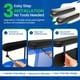 thumbnail image 3 of Par de protectores de reposabrazos Healthline de vinilo para sillas de ruedas, color negro, 3 of 7