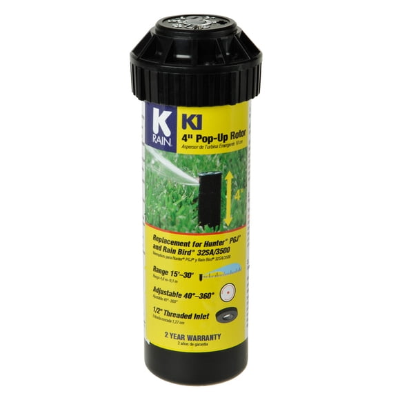 Patrón de rociado ajustable Pop-Up Rotor K Rain K1 de 10 a 9 m