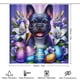 thumbnail image 2 of Bulldog francés-theme 4-Piece Shower Curtain Set with Rugs, Waterproof Bathroom Decor Set Includes Bath Mat, U-Shaped Rug, Toilet Lid Cover and Curtain with Hooks, 2 of 6