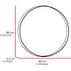 thumbnail image 3 of Espejo Circular Lisboa Marco Metalico 80x80x3,5 Cm, 3 of 3