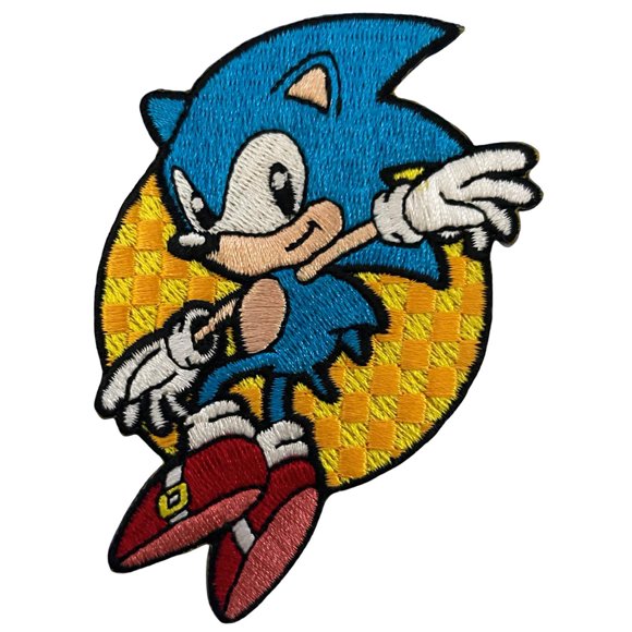 Parche Zen Monkey Studios Sonic 9 cm × 6 cm (aplicable con plancha)