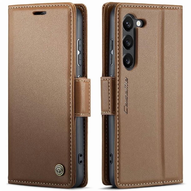 CaseMe tipo cartera Samsung Galaxy S24 Plus con cierre magnético, RFID, tarjetero, soporte, carga inalámbrica