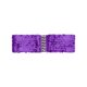 thumbnail image 1 of INSPIRE CHIC Cinturón de cintura elástico con hebillas metálicas entrelazadas decoradas con lentejuelas para damas, talla única, púrpura, 1 of 6