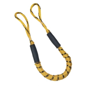 Ioensy - Cuerda De Muelle Elástica Para Barco, Cuerda De Muelle Para Barco, Se Estira Hasta 5,5 Pies, Puntos Amarillos Y Negros