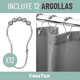 thumbnail image 3 of Cortina Baño Belug  Ducha Casatua Con Iman Y Forro Gris, 3 of 5
