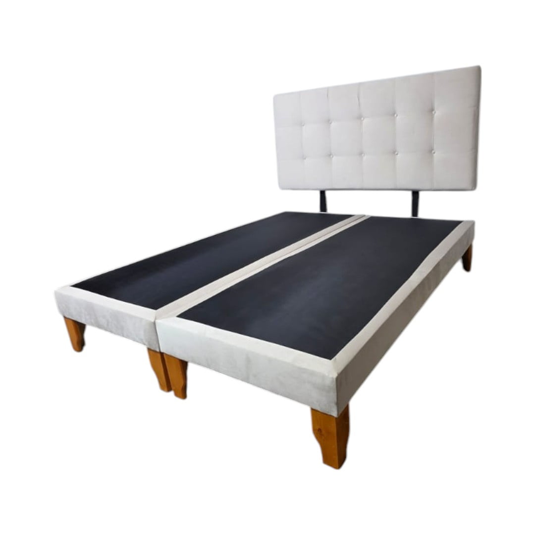 Diseños Valestrini - Cama King Felpa Crudo