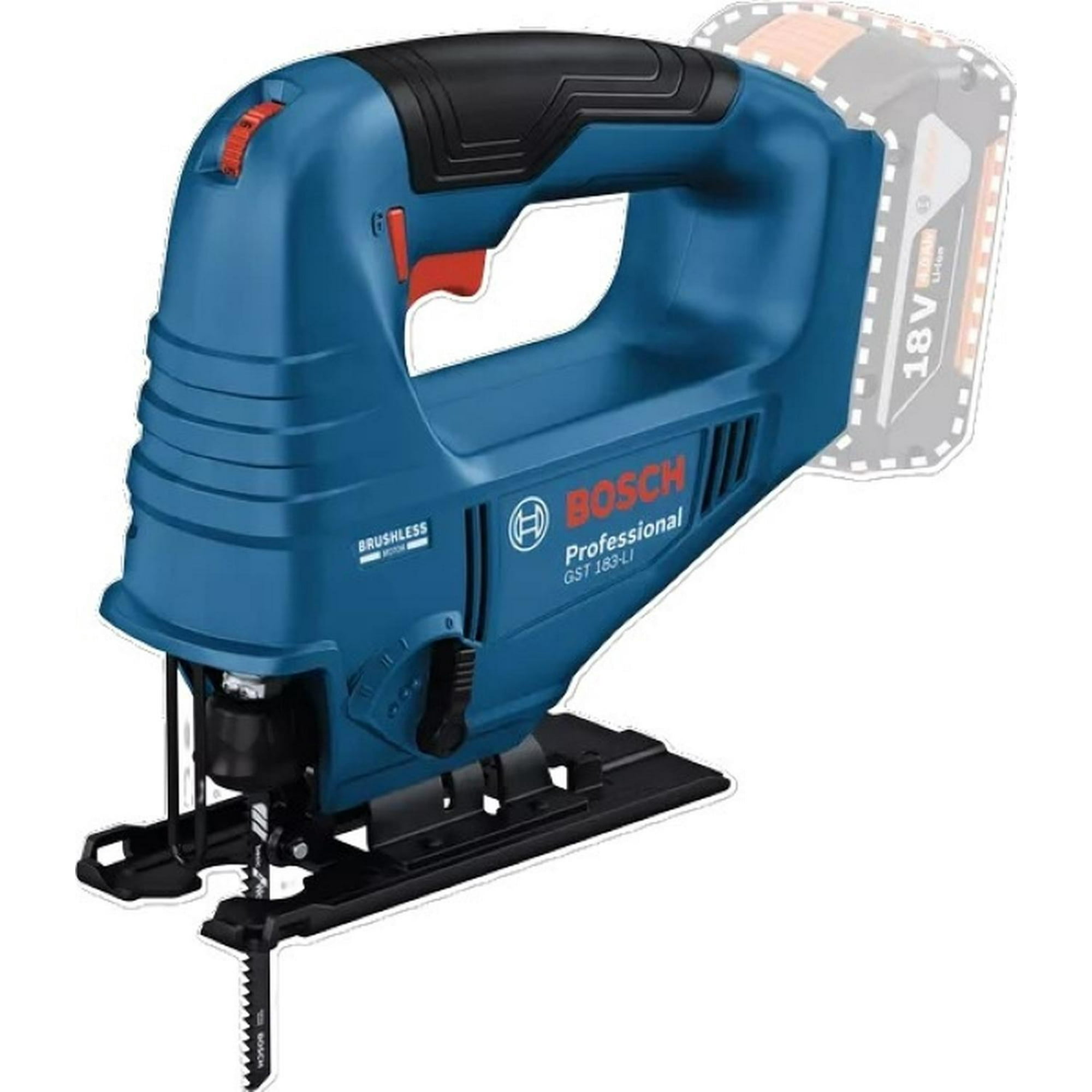 Sierra Caladora Inalámbrica Gst 183-li Professional Bosch Azul 29x23x10