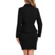 thumbnail image 3 of INSPIRE CHIC Trajes de dos piezas para mujeres Blazer con peplum de negocios Chaqueta Falda lápiz mini Conjuntos XL Negro, 3 of 6