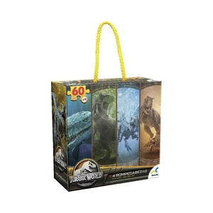 Game Puzzle 4 En 1 Jurassic World 60 Pzs