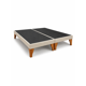 thumbnail image 1 of Base de Cama 2 Plazas Beige en Lino, 1 of 4