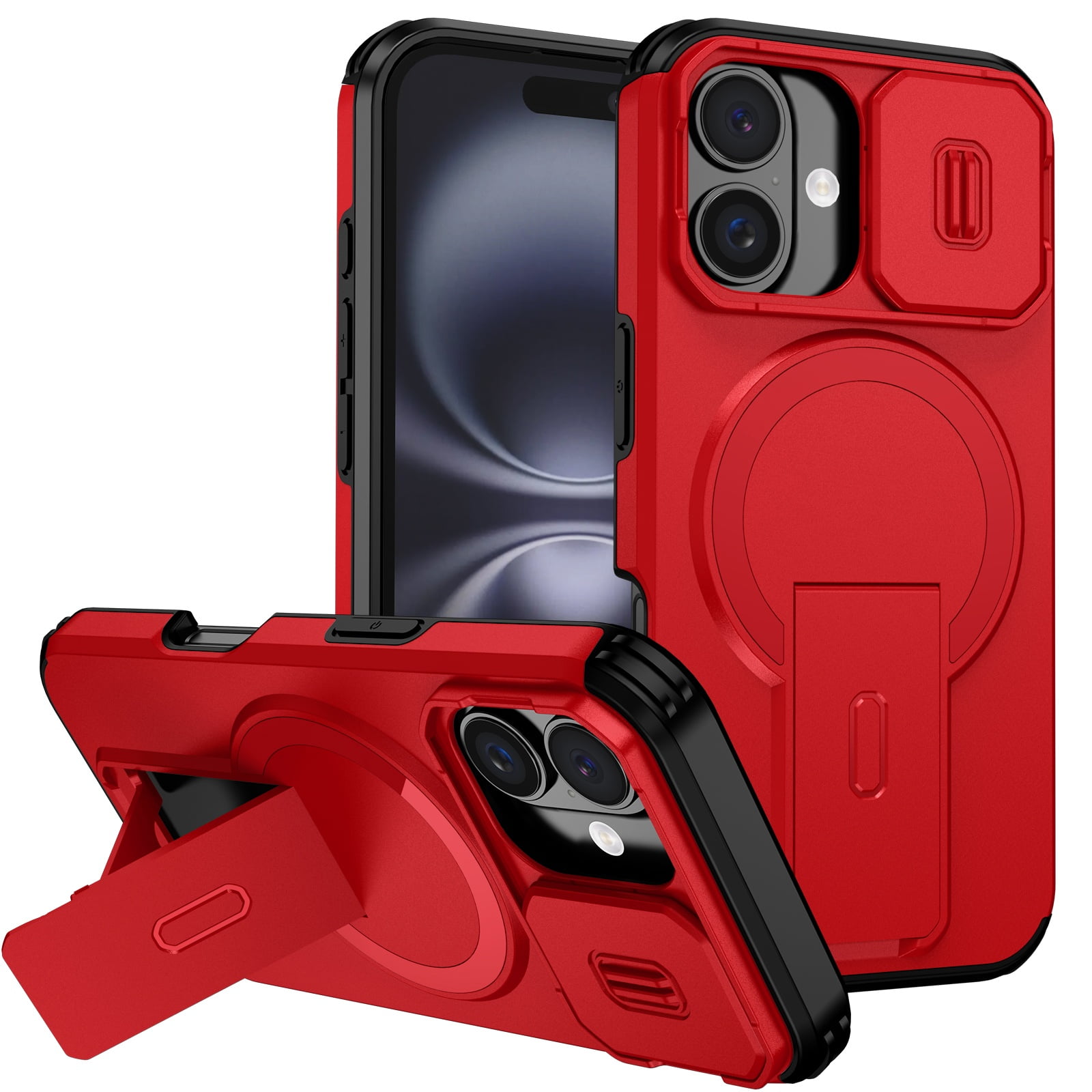 Funda Foxdock Para Iphone 16 – Magnética Antigolpes Con Soporte Y Protección Doble