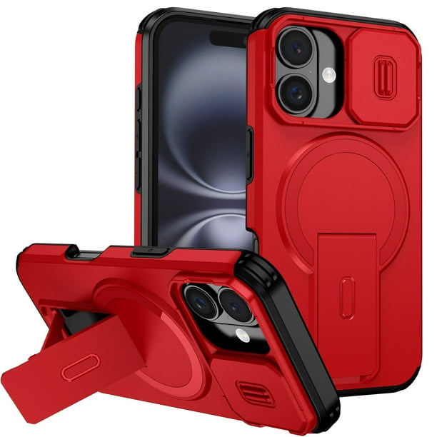 Funda FOXDOCK para iPhone 16 – Magnética Antigolpes con Soporte y Protección Doble