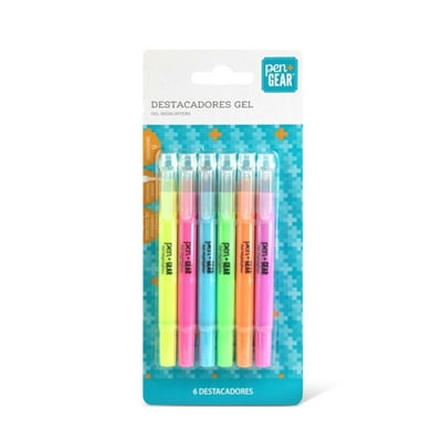 Destacadores Gel Set 6 Unidades  Pen&Gear