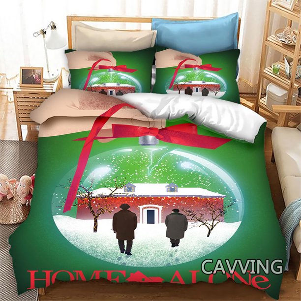 x948 Bed SheetsHome Alone ed Bedding Set Duvet Covers & Pillow Cases Comforter Quilt Cover Home Textile H 3-Piece Bedding Set (1 Duvet Cover + 2 Pillow Shams) nj948