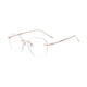 thumbnail image 5 of Gafas Sin Montura Casual Gafas De Moda Para Fiesta Cumplea?os Vacaciones Oro Rosa, 5 of 5