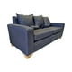thumbnail image 2 of Sofa Tres Cuerpos Gris Oscuro Lino, 2 of 3