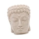 thumbnail image 5 of Buda Figura de la cabeza de la cabeza Flower Planta Resina Resina Ornamento de escritorio Sembradora para patio Desk Stanfa Interior Decoración del Estilo B, 5 of 5
