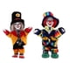 thumbnail image 1 of Porcelana Harlequin Jester Dolls Payaso Divertido Juguete Para Regalo 2pcs Amarillo Verde, 1 of 5