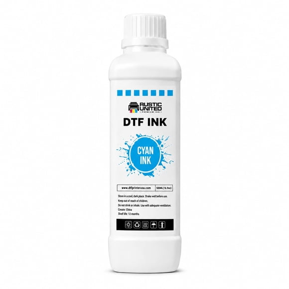 Tinta DTF RUSTIC UNITED 500 ml Cian para impresoras Epson