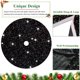 thumbnail image 2 of Falda para árbol de Navidad FUHSY, lentejuelas negras, 36 cm, terciopelo, 2 of 7