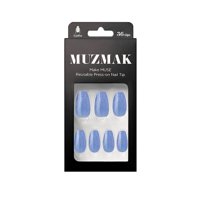 Muzmak - - Uñas Press On Blue Lemonade Coffin 36 U.