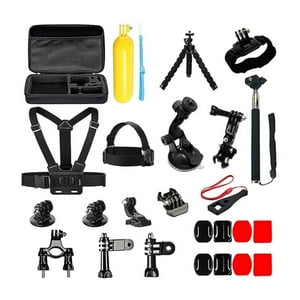 Genérico - Kit 28 Accesorios Camara Deportiva Gopro Con Estuche