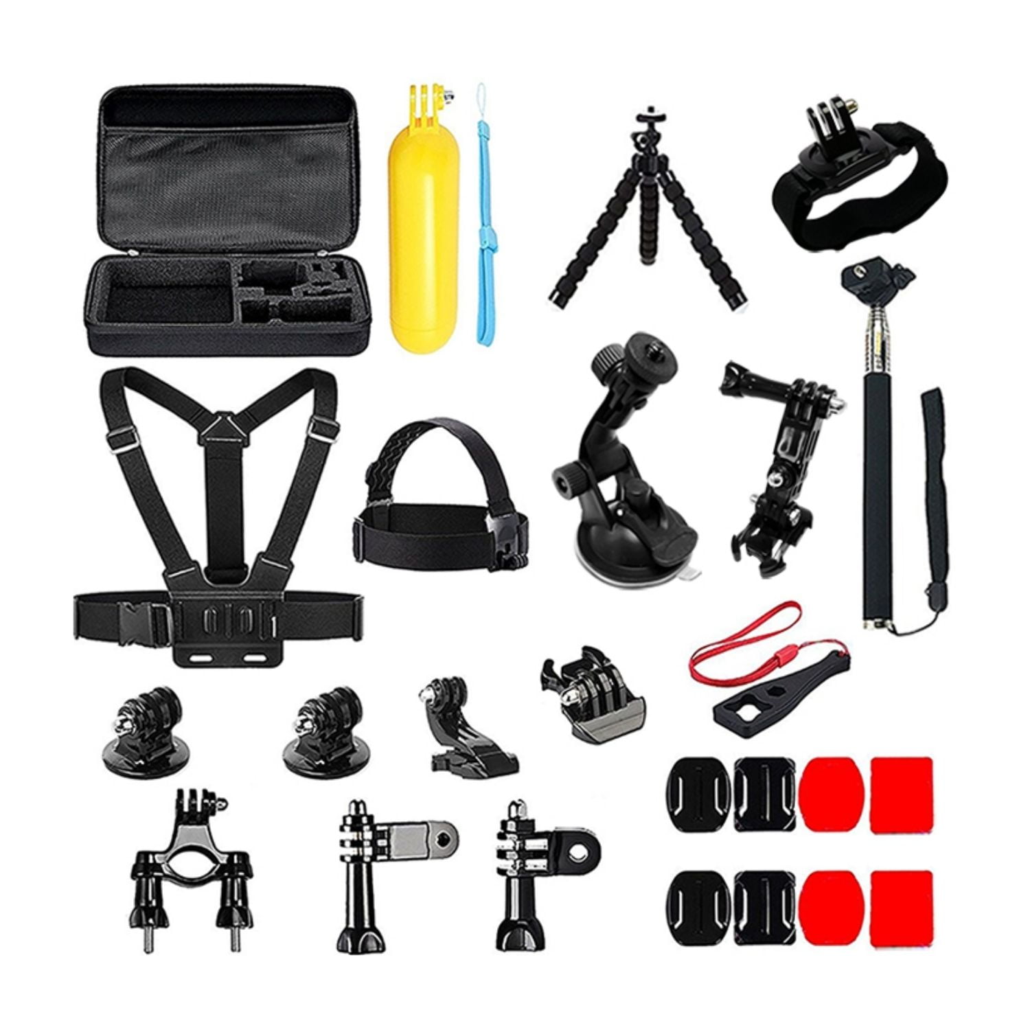 Genérico - Kit 28 Accesorios Camara Deportiva Gopro Con Estuche