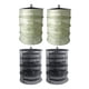 thumbnail image 1 of 4x Rejilla De Secado De Hierba Plegable Secadora De Rejilla Malla 4 Capas Negro + Verde Militar, 1 of 5