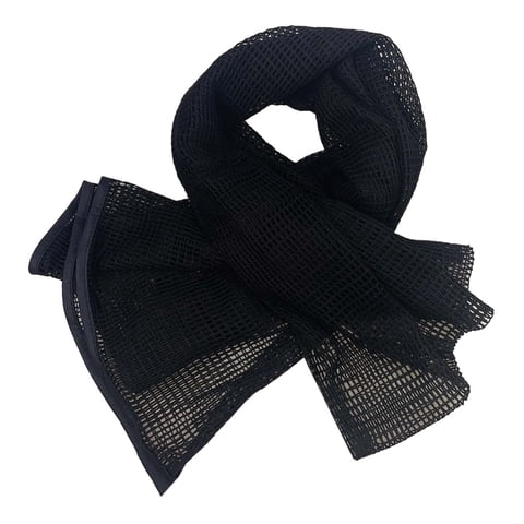 Magideal - Bufanda De Malla De Red Bufanda Para Exteriores Actividades Al Aire Libre Mujeres Hombres Pañuelo Ciclismo Negro