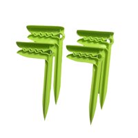 Magideal - 4 Piezas Estacas Para Toallas Grapas Para Suelo Pinzas De Manta Clips De Fijación Soportes Diseño Para Fijar Firmemente Adecuado Para Playa Pícnics Y Verde