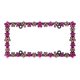 thumbnail image 3 of Marco para placa de matrícula Creathome 33 × 16 cm negro con brillantina rosa, 3 of 9