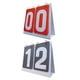 thumbnail image 1 of 2x Aletas De Puntuación De Mesa Marcadores Deportivos Múltiples De 2 Dígitos Para Juegos Fútbol Rojo Y Gris, 1 of 2