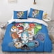 thumbnail image 2 of Juego de ropa de cama con estampado digital 3D de Entemah Castle Crashers con funda de almohada, funda nórdica de microfibra suave, juego de 3 piezas de anime con funda de edredón con cremal, 2 of 3