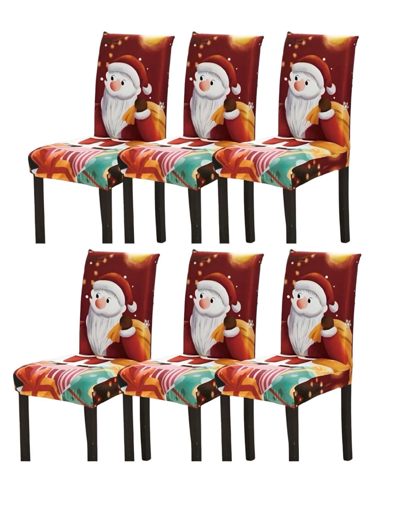Rouss - Set De 6 Fundas Para Sillas De Navidad N08