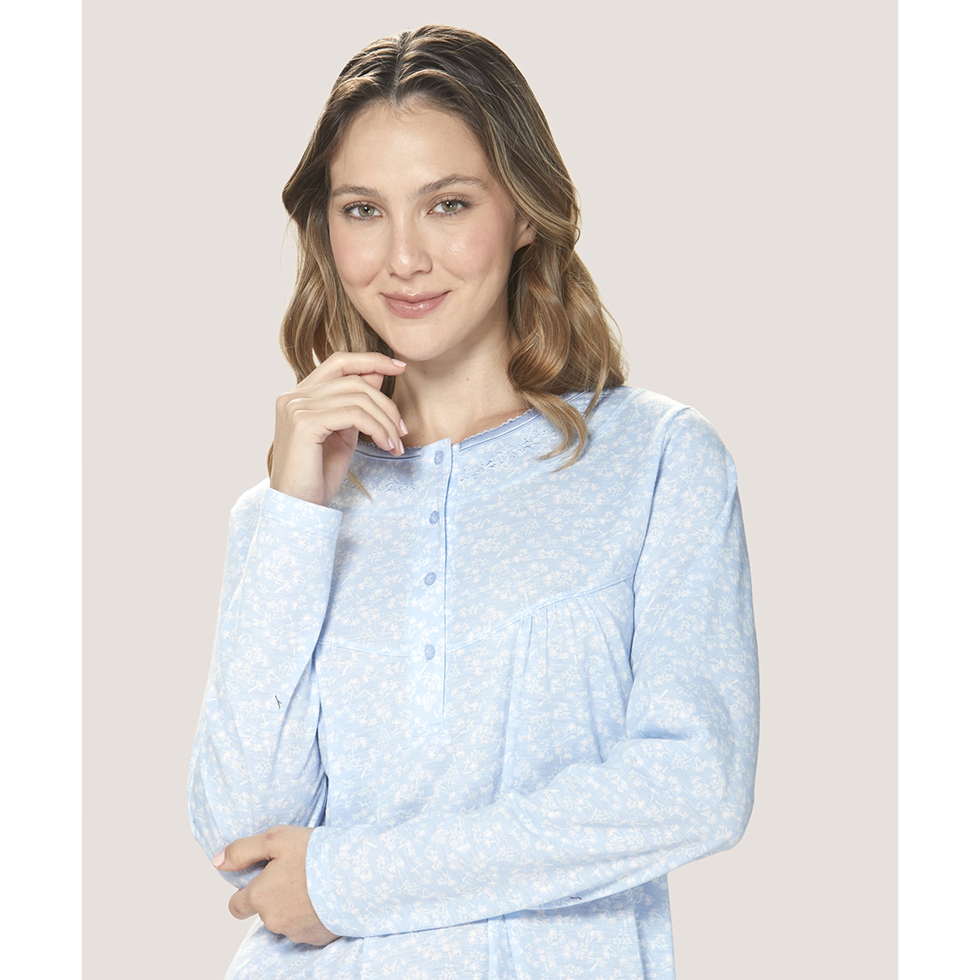 Camisa Cotton Floral Lady Genny | Comodidad Nocturna