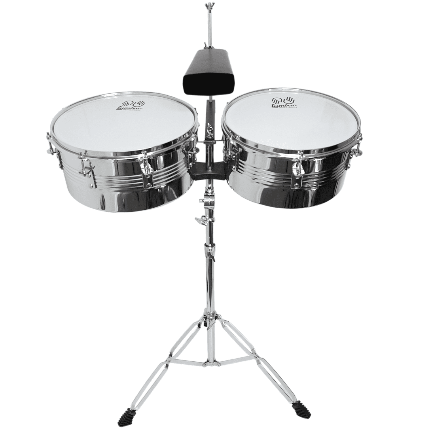 Tumbao Percussion - Timbales 13x14xh6.5'' Plateada Tumbao