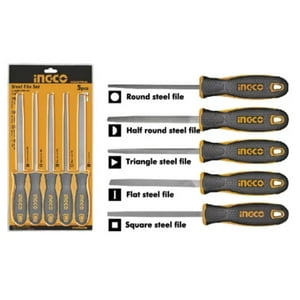Set Juego De 5 Limas Ingco 8 Pulgadas Acero Industrial