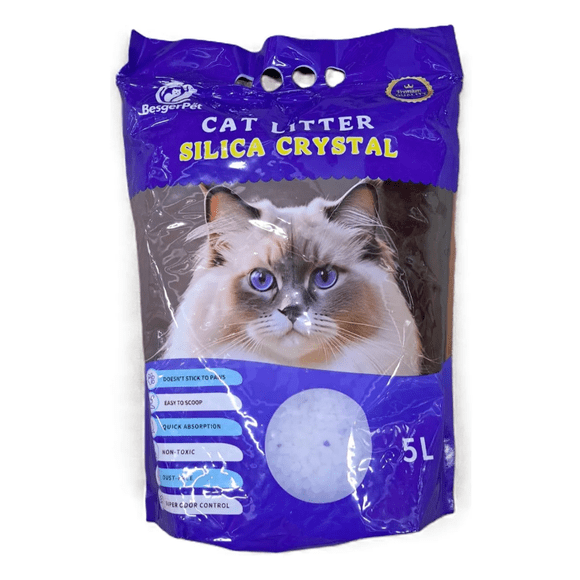 Arena Silica Crystal Premium 2kg Ultra Absorcion Sin Olor