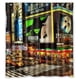 thumbnail image 1 of Cortina de ducha con diseño de Broadway Night de la ciudad de Nueva York, juego de cortinas de baño con ganchos, tamaño 66 x 72 pulgadas, 1 of 3