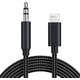 thumbnail image 1 of [Certificado Apple MFi] Cable auxiliar de iPhone para estéreo de coche, cable de audio auxiliar Lightning a 3,5 mm de 1 m compatible con todos los iOS, compatible con iPhone 14/13/12/11/SE/XS/XR/X 8 7, 1 of 7