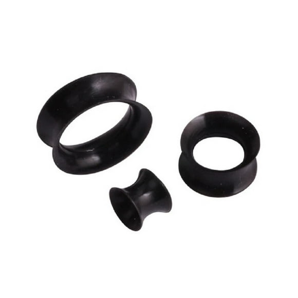Expansores Piercing Silicona Par 3mm Acampanado Túnel