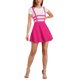 thumbnail image 1 of INSPIRE CHIC Falda de Mujer Regreso a Clases Plisada General Gótica Elástica de Cintura Alta Línea A Kawaii Falda con Tirantes Rosa Rojo L, 1 of 6