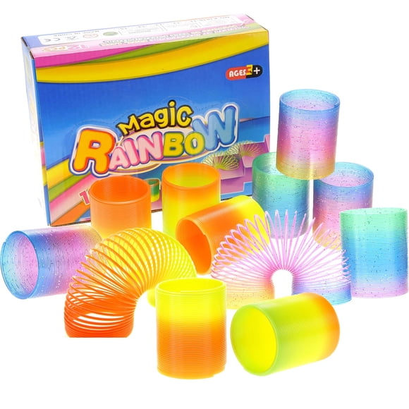 Bolsa de regalos PowerTRC de Slinky Toys con forma de arcoíris para niños, 12 unidades