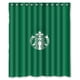 thumbnail image 1 of Cortina de ducha con el logotipo de Starbucks y ganchos (60 x 72 pulgadas), 1 of 3