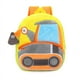 thumbnail image 3 of Creative Cute Cartoon Plush Engineering Vehicle Excavator Dump Truck Backpack For Outdoor Traveling Kindergarten Boys And Girls Accessories Gift, 3 of 3